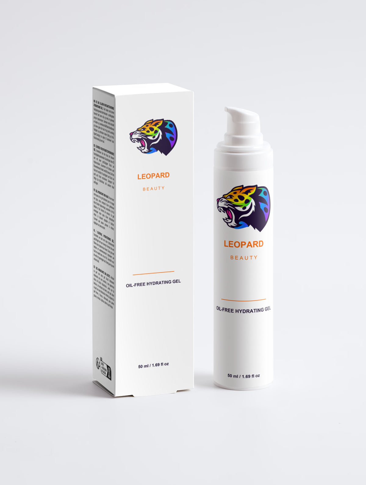 Gel viso idratante senza oli - Erogatore bianco